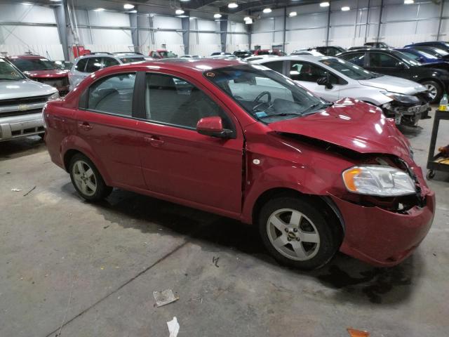 KL1TG56647B076098 - 2007 CHEVROLET AVEO LT RED photo 4