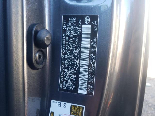 JTKJF5C79C3024771 - 2012 TOYOTA SCION TC GRAY photo 12