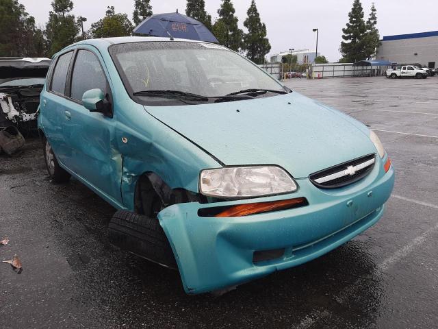 KL1TD62625B293764 - 2005 CHEVROLET AVEO BASE TURQUOISE photo 1