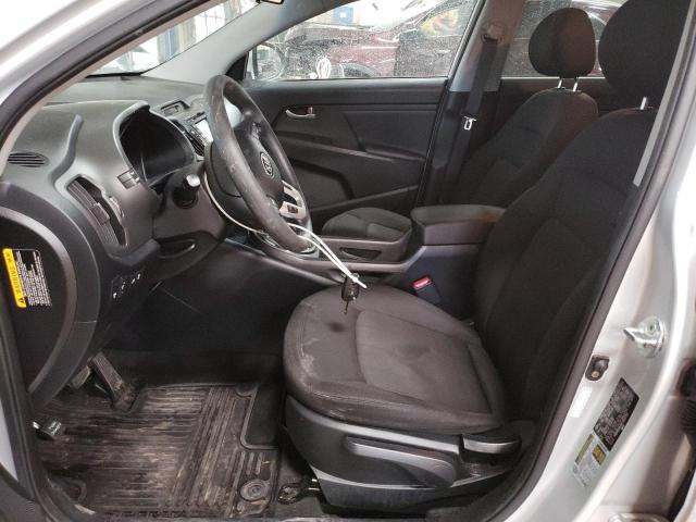 KNDPB3A29C7313750 - 2012 KIA SPORTAGE B SILVER photo 7