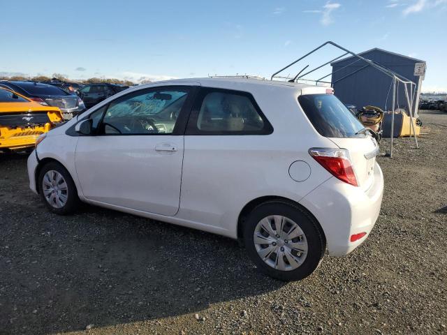 VNKJTUD36EA012864 - 2014 TOYOTA YARIS WHITE photo 2