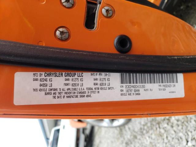 2C3CDYAG5CH131263 - 2012 DODGE CHALLENGER ORANGE photo 10