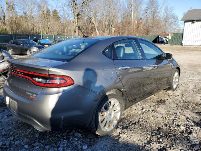 1C3CDFCH1DD294095 - 2013 DODGE DART LIMIT GRAY photo 3