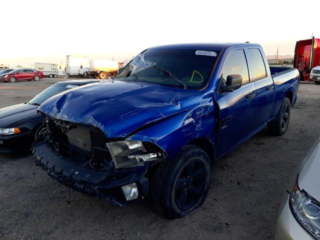 1C6RR7FG5KS582797 - 2019 RAM 1500 CLASS BLUE photo 2