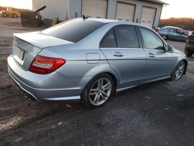 WDDGF8AB8DR272864 - 2013 MERCEDES-BENZ C 300 4MAT SILVER photo 3