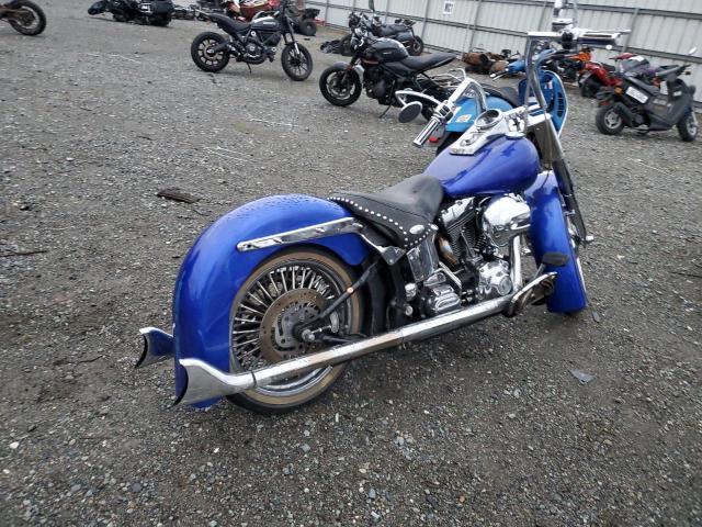 1HD1BWB172Y049027 - 2002 HARLEY-DAVIDSON FLSTCI BLUE photo 4