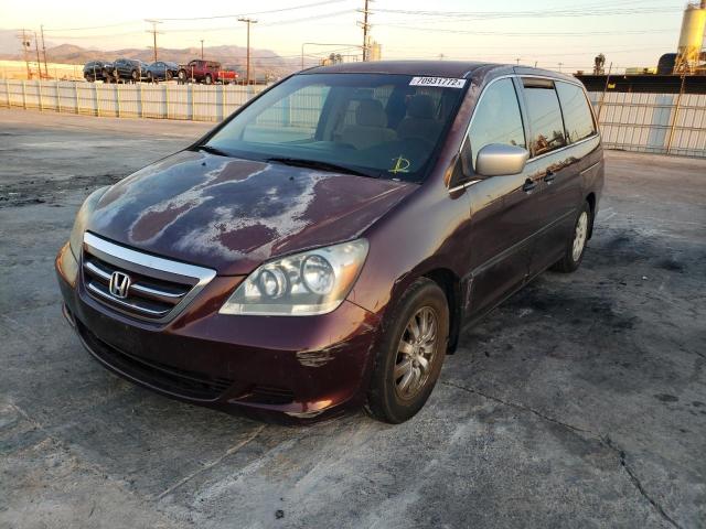 5FNRL38277B102798 - 2007 HONDA ODYSSEY LX MAROON photo 1