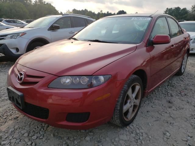 1YVHP80C975M22959 - 2007 MAZDA 6 I RED photo 2