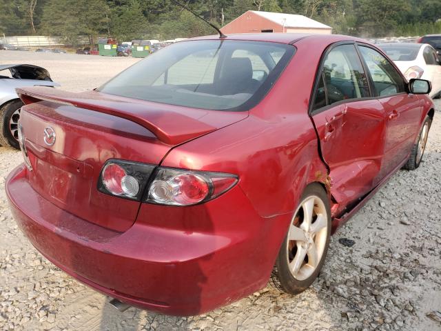 1YVHP80C975M22959 - 2007 MAZDA 6 I RED photo 4