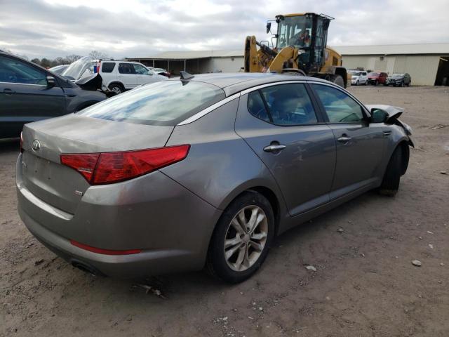 5XXGM4A72DG143820 - 2013 KIA OPTIMA GRAY photo 3