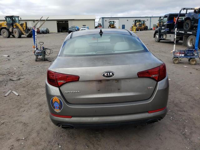 5XXGM4A72DG143820 - 2013 KIA OPTIMA GRAY photo 6