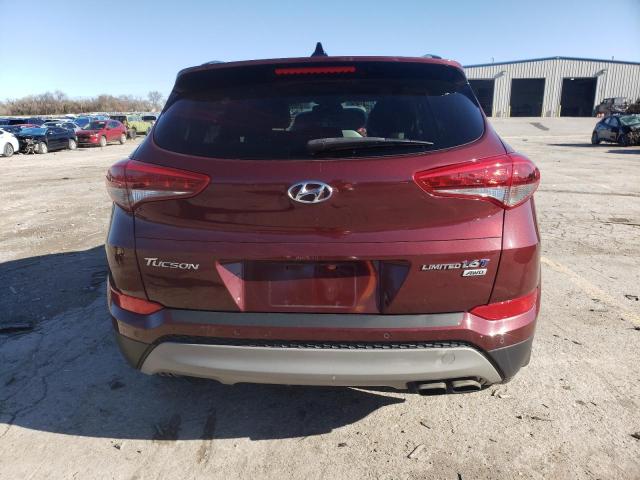 KM8J3CA22JU610324 - 2018 HYUNDAI TUCSON VAL MAROON photo 6