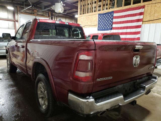 1C6SRFDT7LN263106 - 2020 RAM 1500 LARAM BURGUNDY photo 2