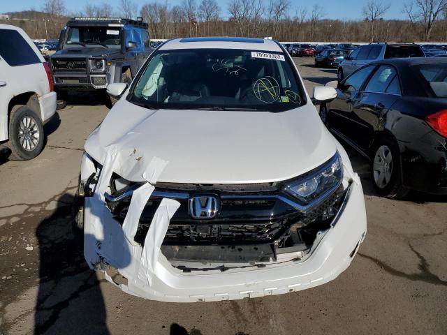 2HKRW2H85MH668865 - 2021 HONDA CRV EXL WHITE photo 5