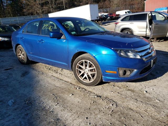 3FAHP0CG9BR142654 - 2011 FORD FUSION SEL BLUE photo 4