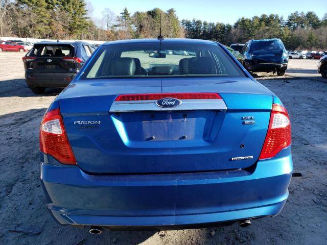 3FAHP0CG9BR142654 - 2011 FORD FUSION SEL BLUE photo 6