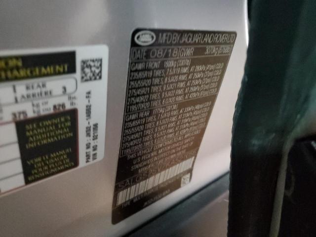 SALGS2SV7KA521056 - 2019 LAND ROVER RANGE ROVE SILVER photo 14