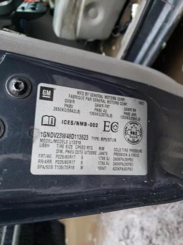 1GNDV23W48D113623 - 2008 CHEVROLET UPLANDER L Mavi foto 10