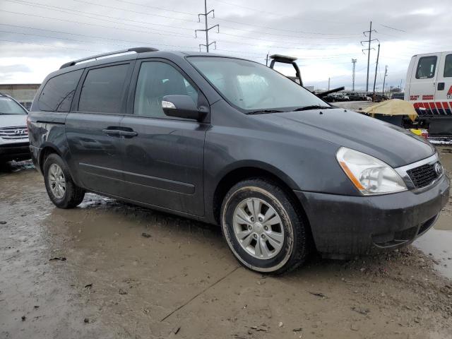 KNDMG4C7XC6507714 - 2012 KIA SEDONA LX GRAY photo 4