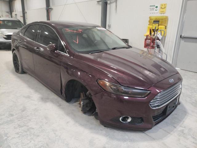 3FA6P0K90DR324790 - 2013 FORD FUSION TIT BURGUNDY photo 1