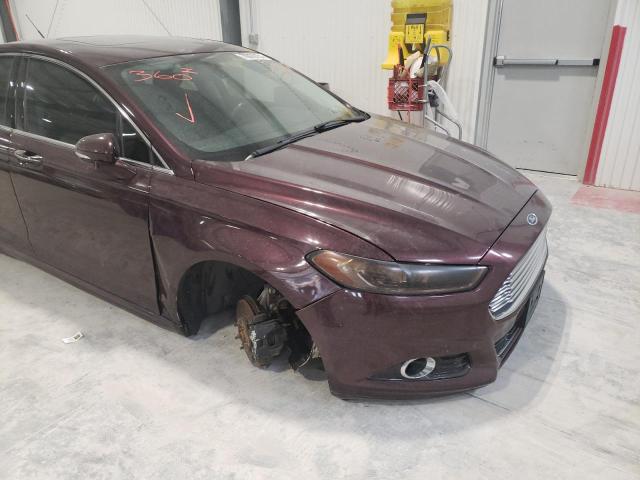 3FA6P0K90DR324790 - 2013 FORD FUSION TIT BURGUNDY photo 9