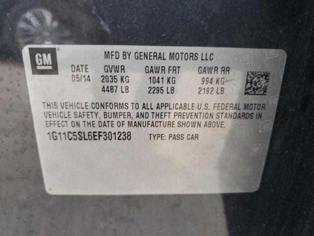 1G11C5SL6EF301238 - 2014 CHEVROLET MALIBU 1LT 石墨色 照片 12