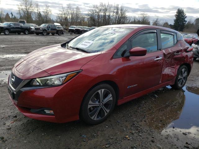 1N4AZ1CP5KC314355 - 2019 NISSAN LEAF S BURGUNDY photo 1