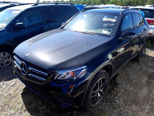 WDC0G4KB5JV065328 - 2018 MERCEDES-BENZ GLC 300 4M BLACK photo 2