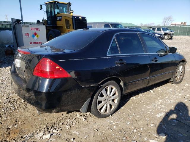 1HGCM66587A045894 - 2007 HONDA ACCORD BLACK photo 3