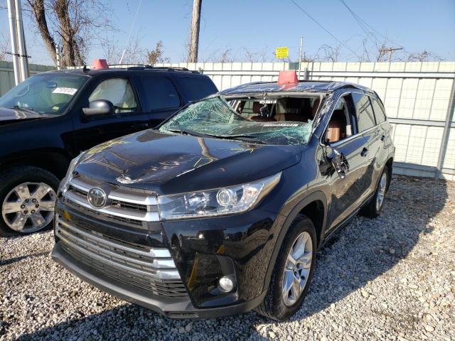 5TDDZRFH1JS862831 - 2018 TOYOTA HIGHLANDER GRAY photo 2