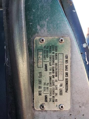 128AS10098625 - 1979 FIAT X 1/9 GREEN photo 12