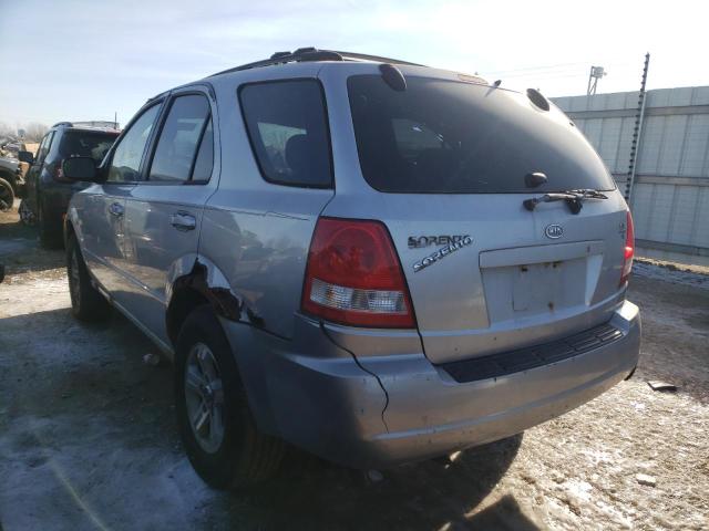 KNDJC733145270096 - 2004 KIA SORENTO SILVER photo 3