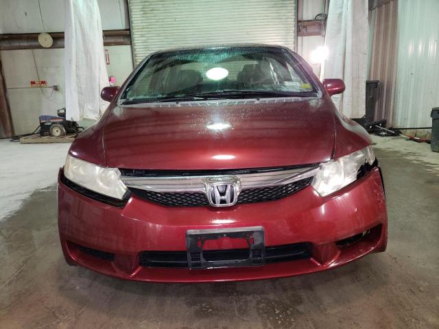 2HGFA156X9H514216 - 2009 HONDA CIVIC LX-S ბურგუნდია ფოტო 5