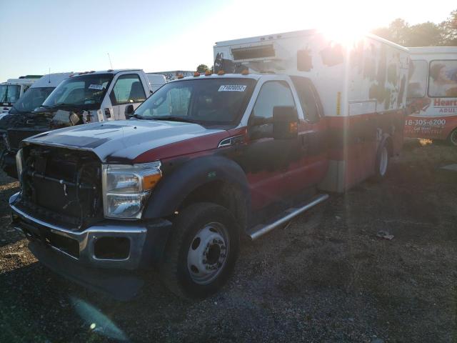 1FD0X4GT4DEB31312 - 2013 FORD F450 SUPER RED photo 2