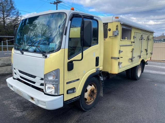 54DC4W1C0HS800614 - 2017 ISUZU NPR HD YELLOW photo 2