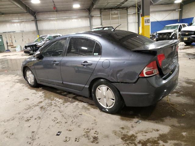 JHMFA36277S029252 - 2007 HONDA CIVIC HYBR GRAY photo 2