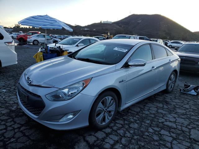 KMHEC4A41FA131667 - 2015 HYUNDAI SONATA HYB SILVER photo 1