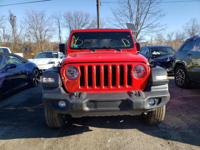 1C4GJXAN0MW827546 - 2021 JEEP WRANGLER S أحمر صورة 5