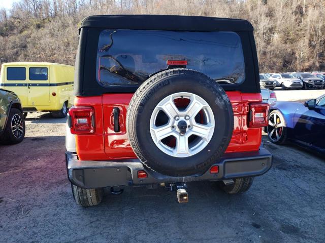 1C4GJXAN0MW827546 - 2021 JEEP WRANGLER S أحمر صورة 6