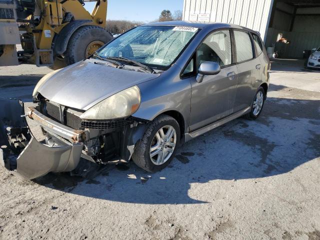 JHMGD38657S002028 - 2007 HONDA FIT S SILVER photo 1