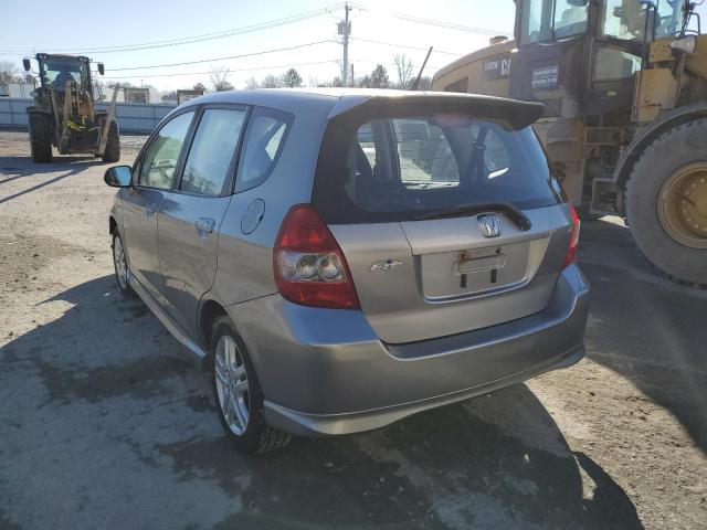 JHMGD38657S002028 - 2007 HONDA FIT S SILVER photo 2