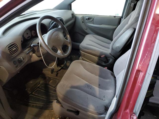 1B4GP45312B664185 - 2002 DODGE CARAVAN SP BURGUNDY photo 7