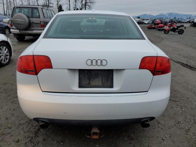 WAUDF78E67A120816 - 2007 AUDI A4 2.0T QU WHITE photo 6