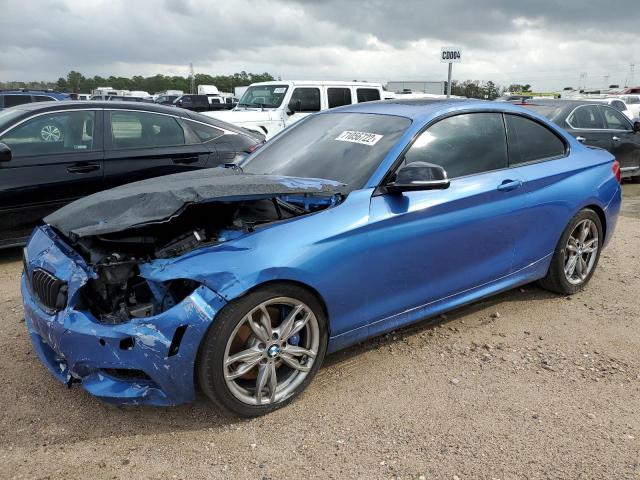 WBA1J7C54FV253736 - 2015 BMW M235I BLUE photo 1