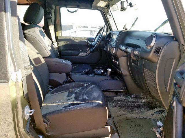 1C4GJWAG0FL768465 - 2015 JEEP WRANGLER S მწვანე ფოტო 5