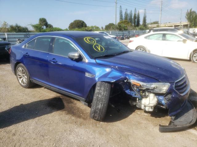 1FAHP2F87EG100740 - 2014 FORD TAURUS LIM BLUE photo 4