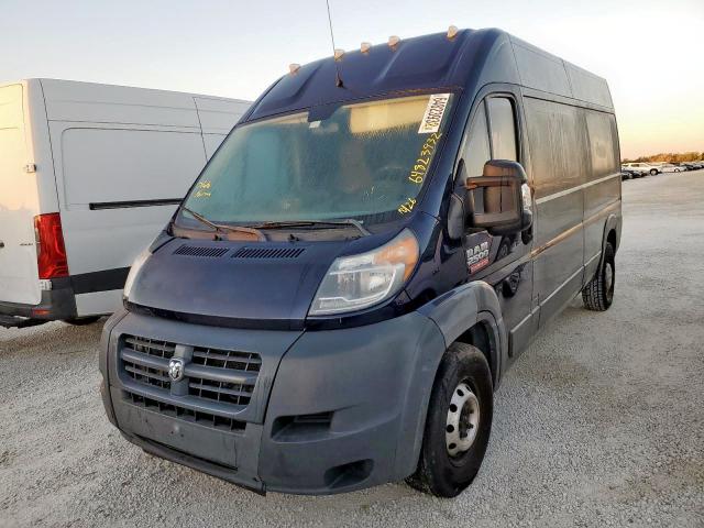 3C6TRVDG4EE120901 - 2014 RAM PROMASTER BLUE photo 2