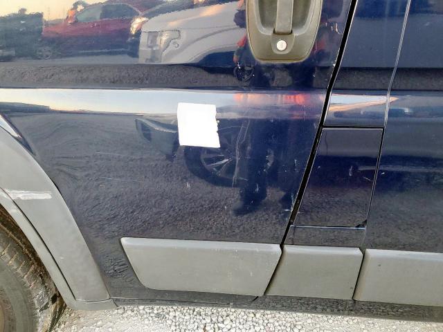 3C6TRVDG4EE120901 - 2014 RAM PROMASTER BLUE photo 9