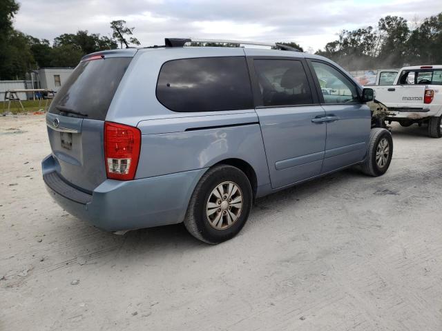 KNDMG4C71C6503860 - 2012 KIA SEDONA LX BLUE photo 3