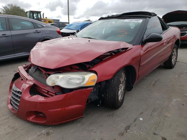 1C3EL75R26N136157 - 2006 CHRYSLER SEBRING GT RED photo 1